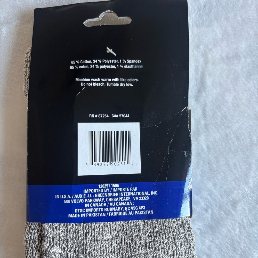 NWT Men's Thermal Boot Socks - Red and Gray Size 10-13 - Picture 3 of 3